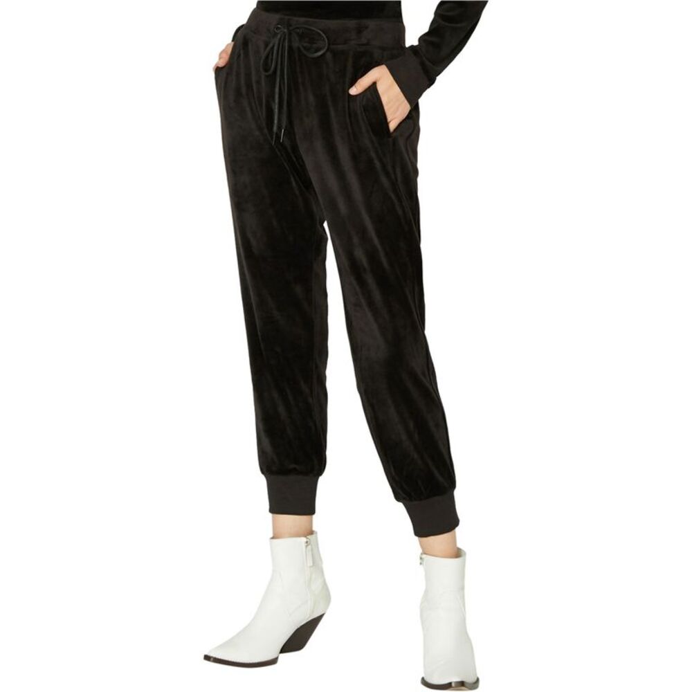 Sanctuary Clothing Womens Velour Track Straight Leg Jogger Casual Pants, NWT
